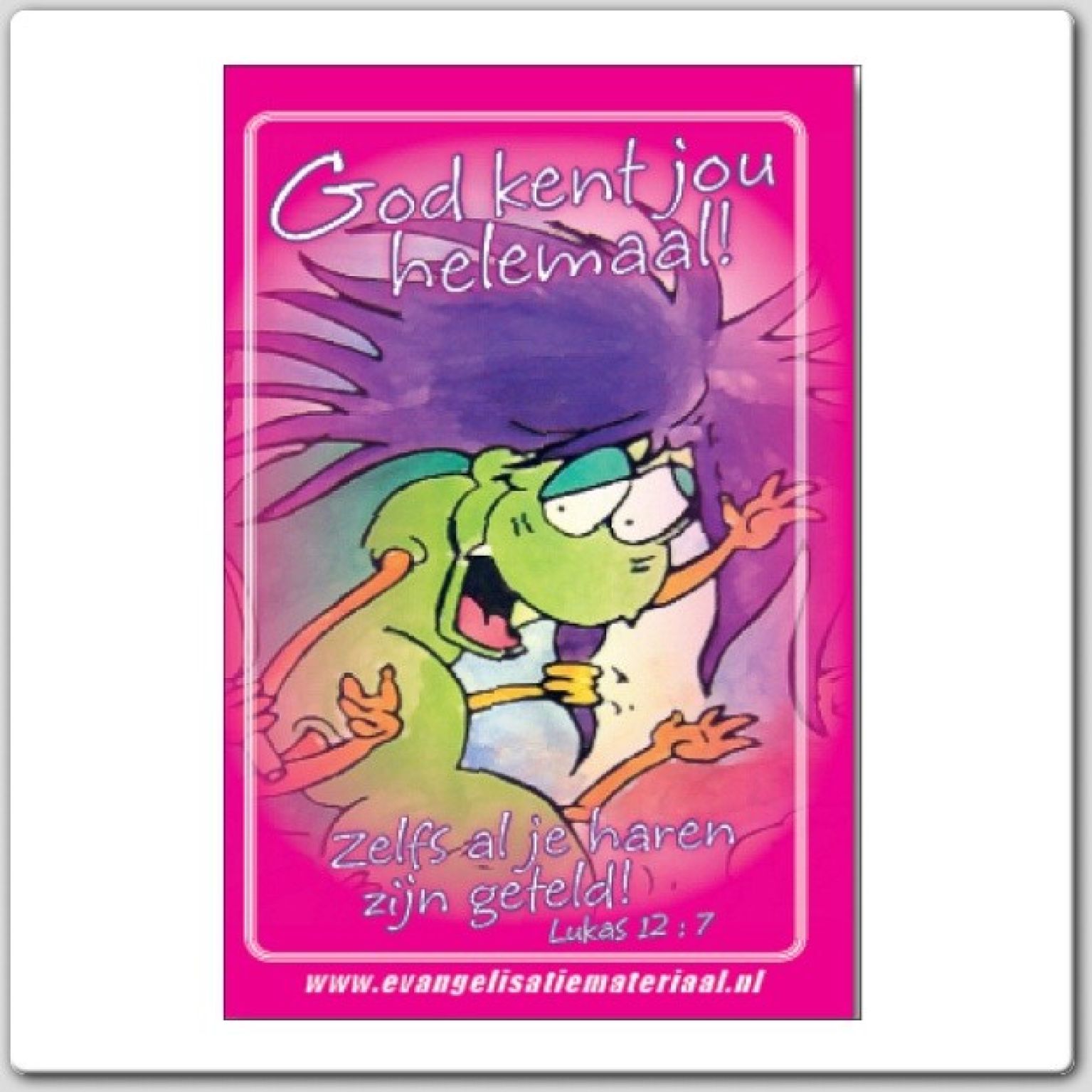 minikaart Bijbeltje 'God kent jou helemaal'