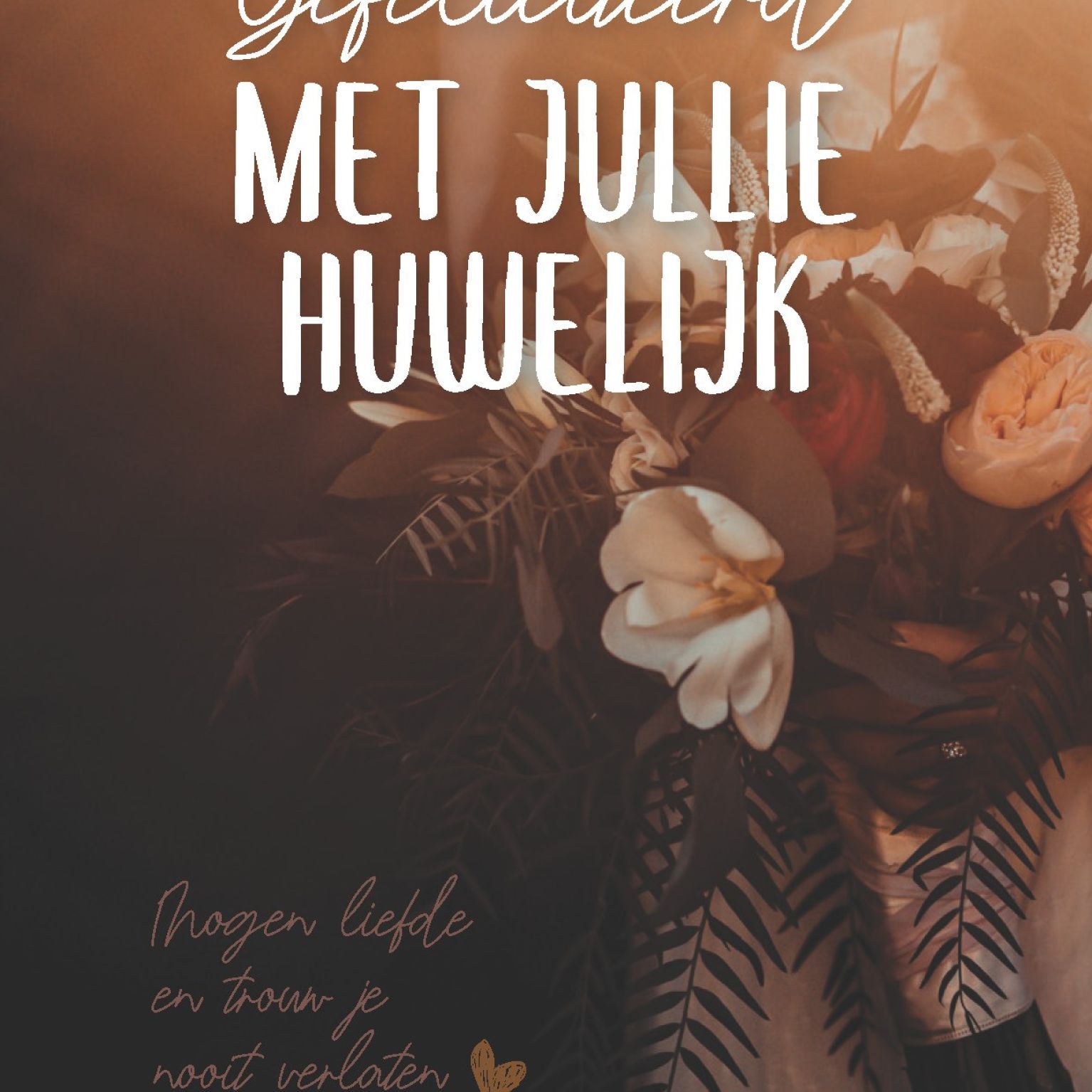 Wenskaart 'Gefeliciteerd met jullie huwelijk' - MA44028 -  LUV2022 bij MajesticAlly
