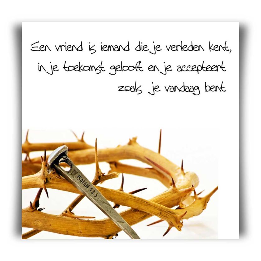 Choice kaartje een vriend is iemand - MA10103 -  Minikaartjes - vierkant bij MajesticAlly