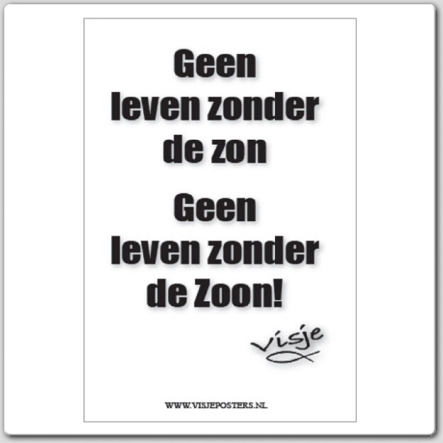 Kaart visje geen leven zonder zon ge - 44099 -  Visje kaarten bij MajesticAlly