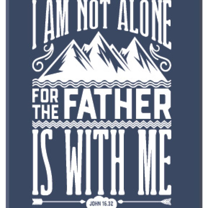 Kadobord i am not alone - MA23323 -  Cadeauborden A4 bij MajesticAlly