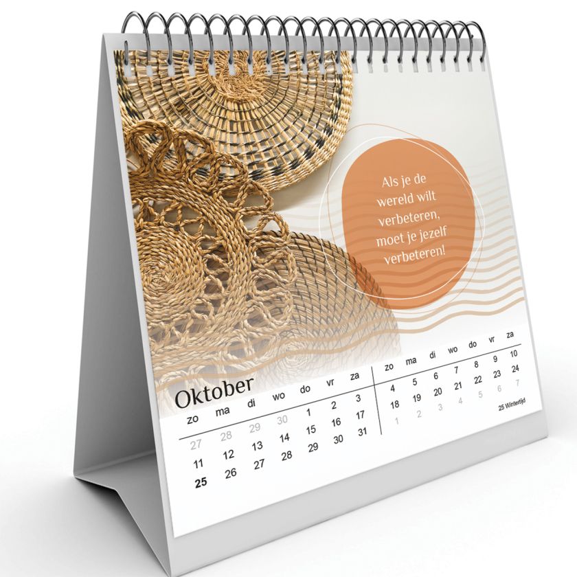 Bureaukalender Hour of Power 2026 Oktober 97e62075