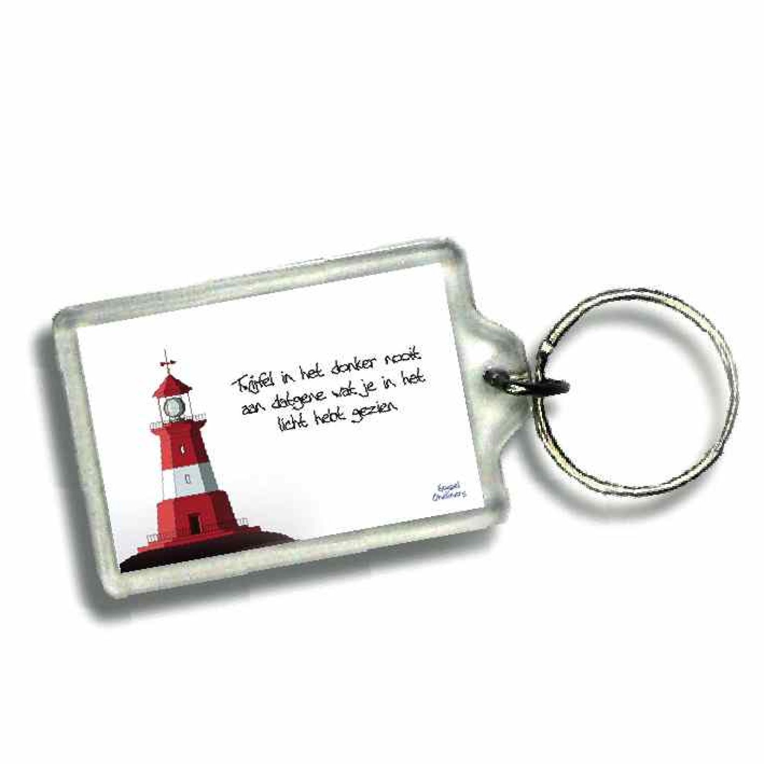 Sleutelhanger twijfel in het donker nooi - 46637 -  Gospel Oneliner bij MajesticAlly