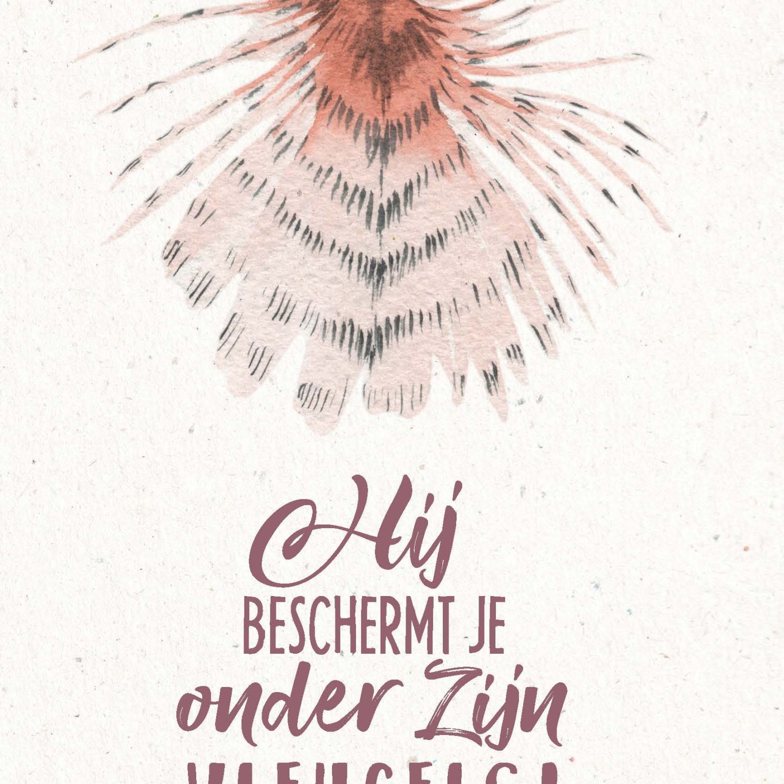 Metal Deco A4 'Onder Zijn vleugels' - 552824M-A4 -  Metal Deco bij MajesticAlly