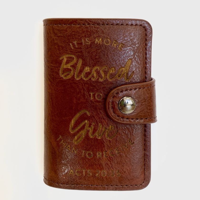 MA20207 Wallet 'Give' - donkerbruin