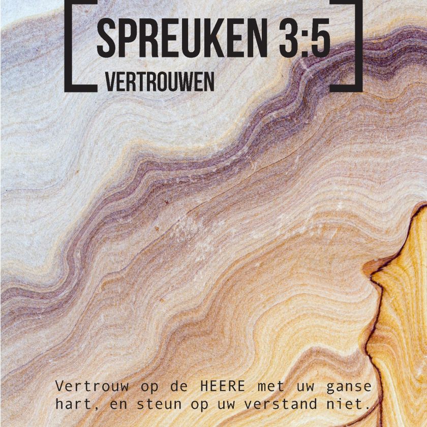 Bijbeltekstkaart 'Spreuken 3:5' SV - MA42115 -  Interieurkaarten bij MajesticAlly
