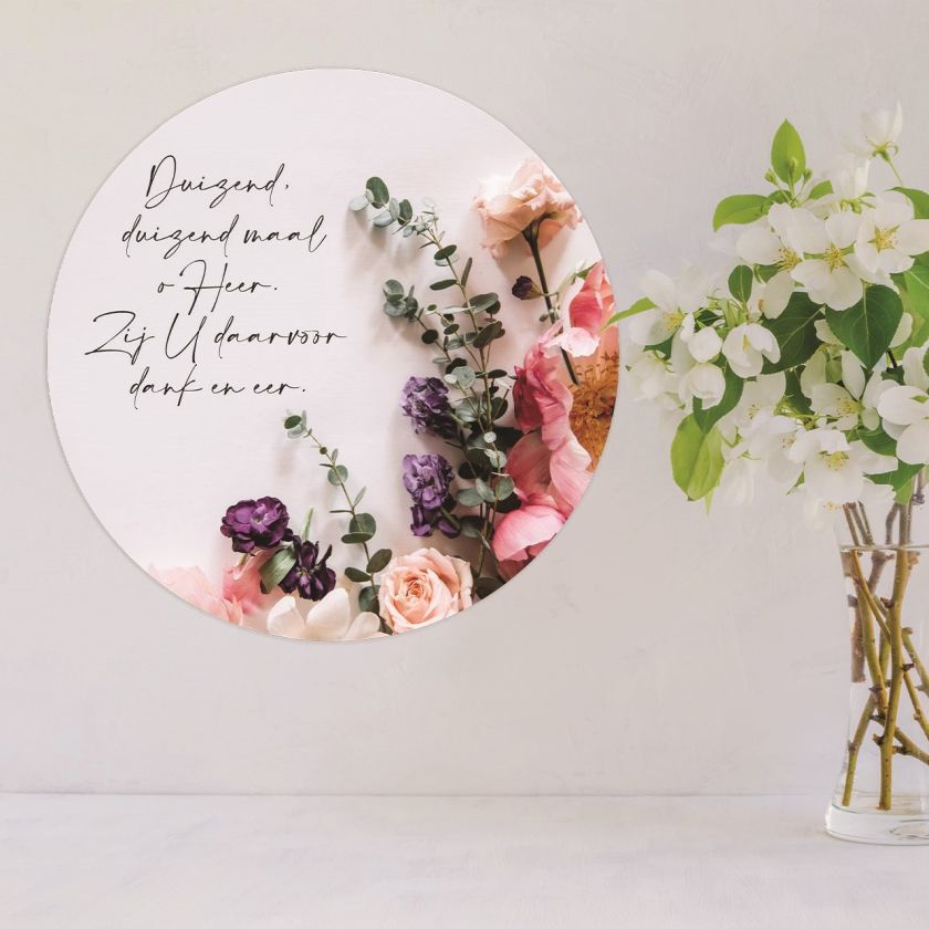 Paascirkel 'Duizendmaal - bloemen' - MA39906 -  Pasen bij MajesticAlly