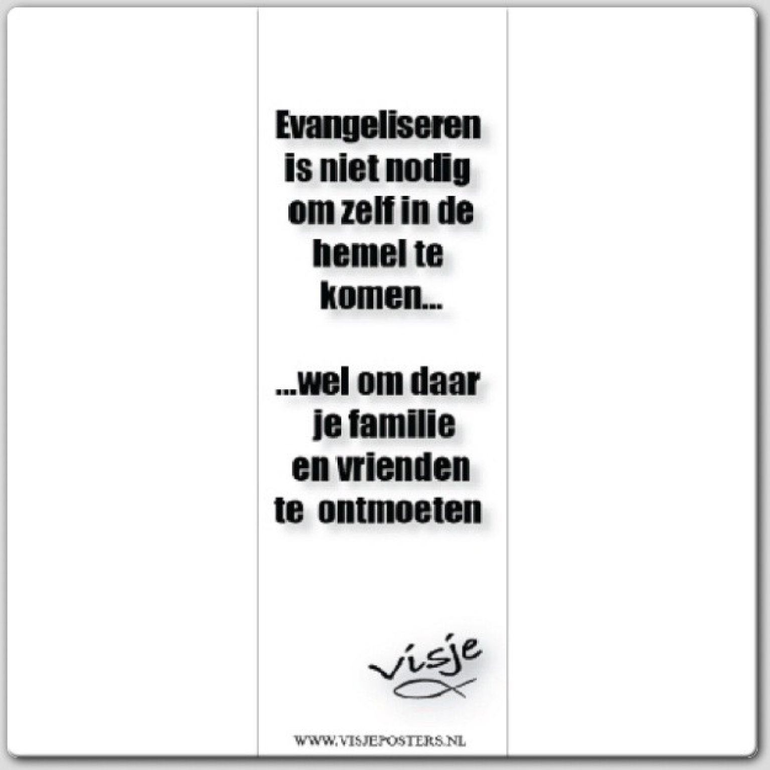 Boekenlegger visje evangeliseren is niet - 44885 -  Visje bij MajesticAlly