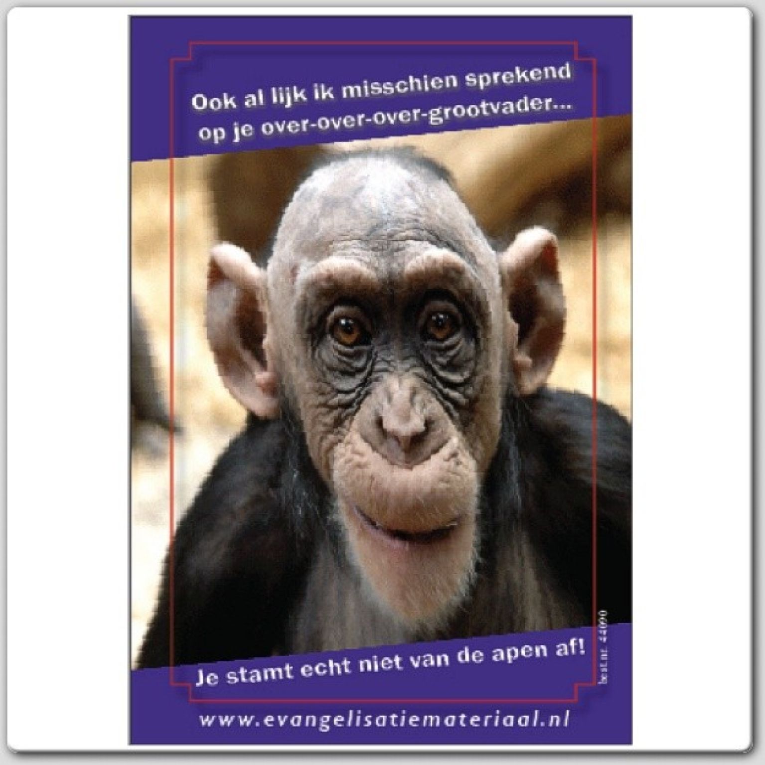 Minikaart 'Ook al lijk ik misschien sprekend...'