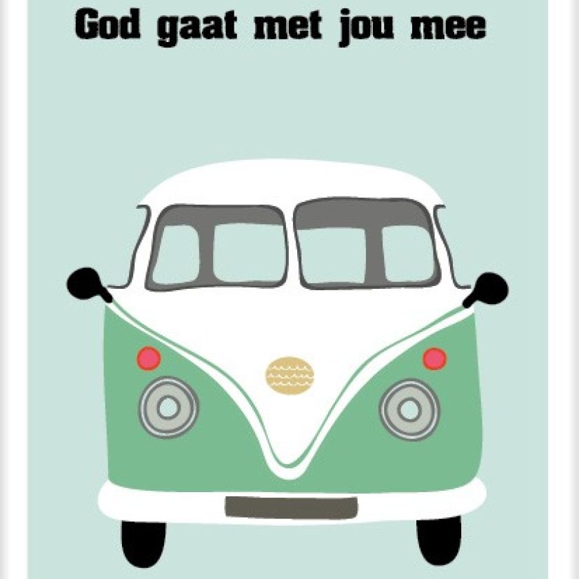 Kaart 'God gaat met je mee' - MA25024 -  Beautiful Day bij MajesticAlly