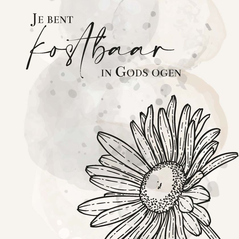 MA55031 - Wenskaart 'Kostbaar in Gods ogen'