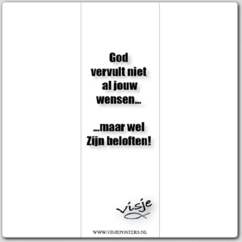 Boekenlegger visje God vervult niet al - 44871 -  Visje bij MajesticAlly