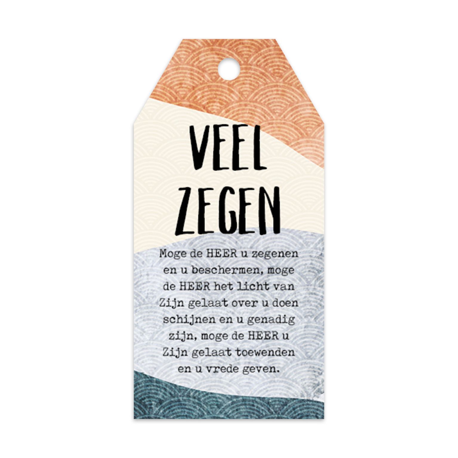 Cadeaulabel 'Zegenbede'
