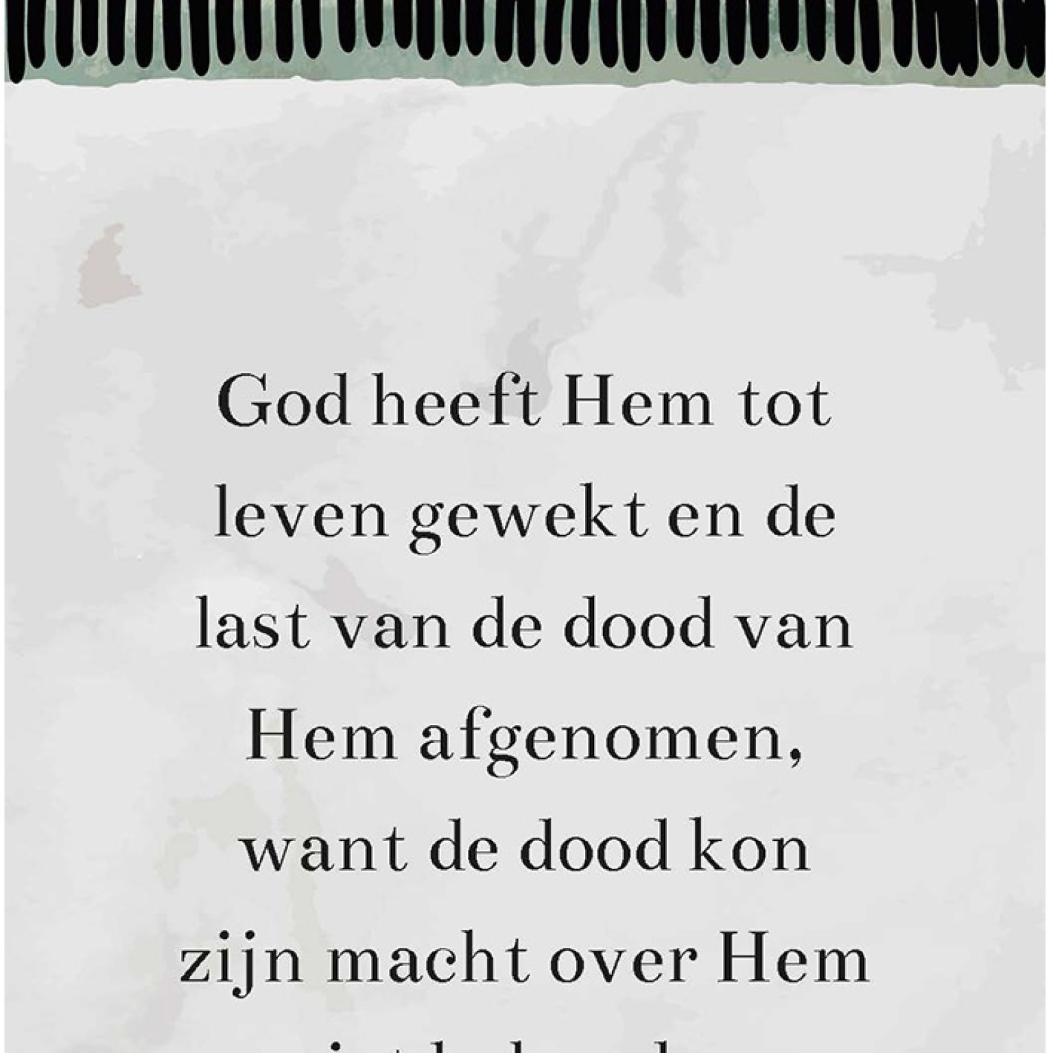 MA55216 Minikaartje 'Tot leven gewekt'