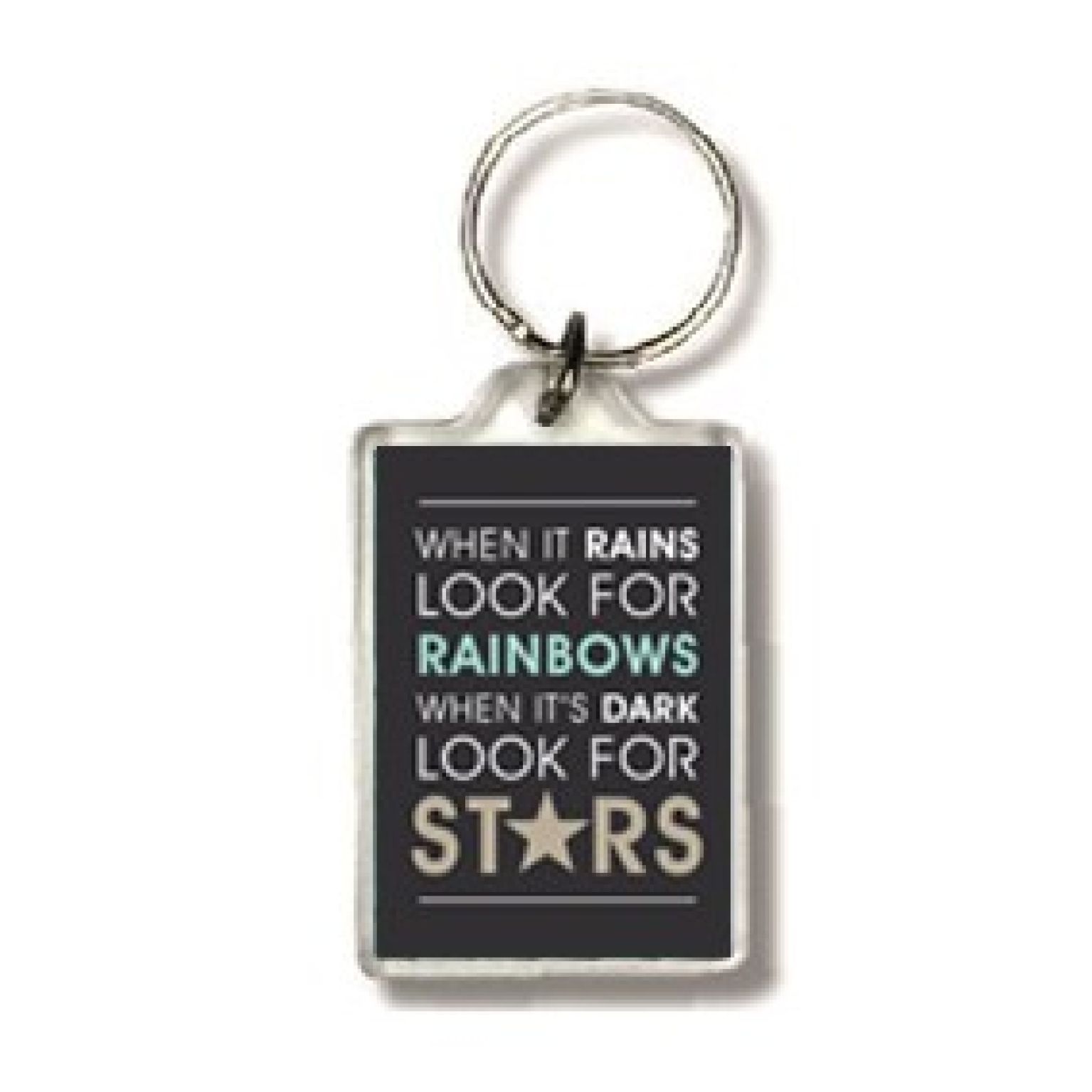 Sleutelhanger When it rains - 552538SL -  Puur / Serenity bij MajesticAlly