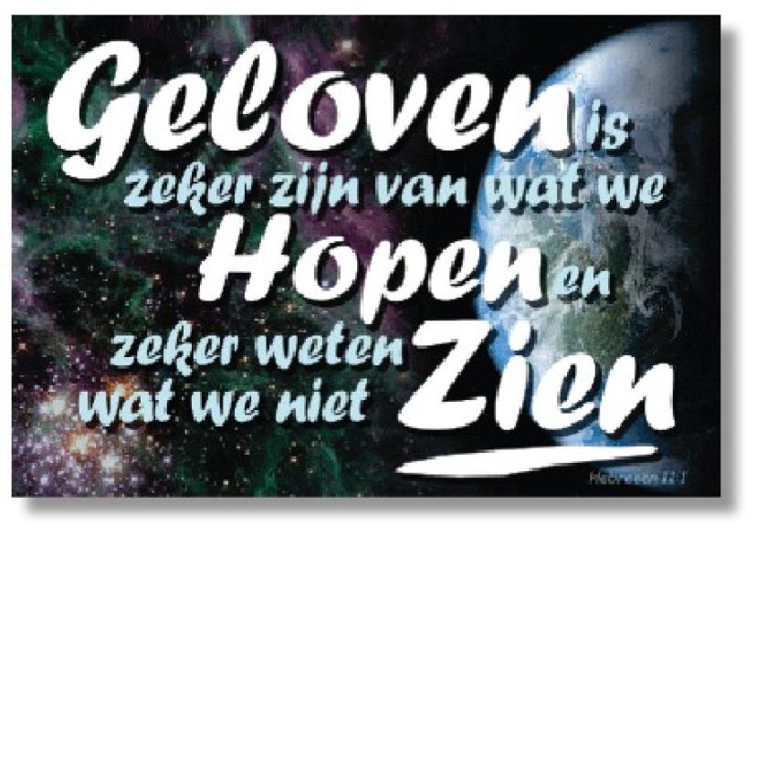 10x Kaart 'Geloven is zeker zijn' - 44603 -  Sale bij MajesticAlly