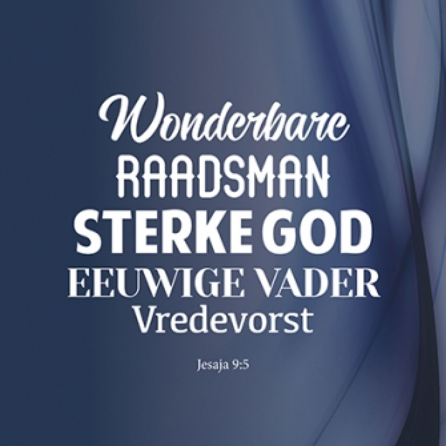 Kerstkaart 'Wonderbare Raadsman' - 454115 -  Kerst-Morgenster bij MajesticAlly