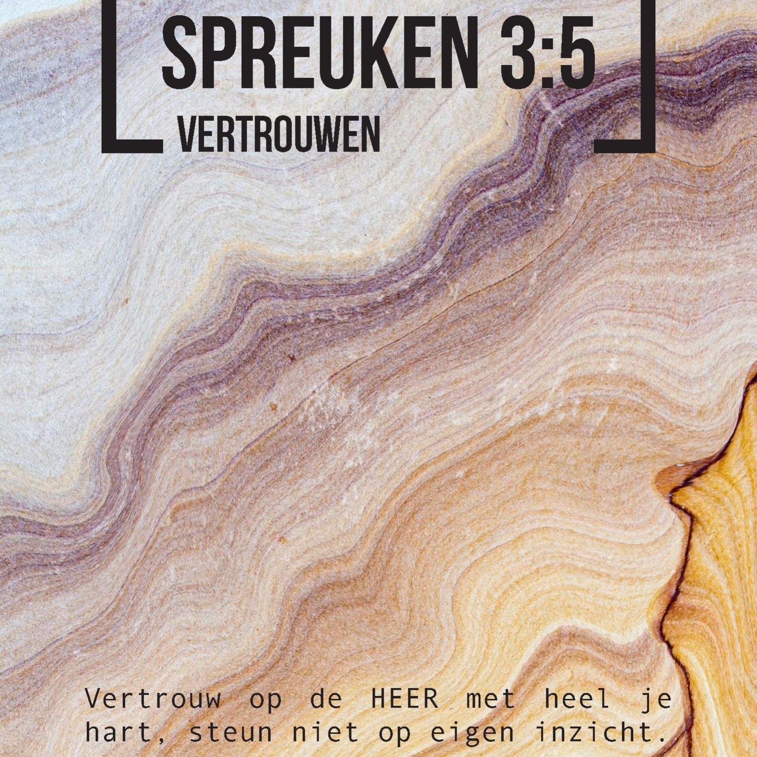 Bijbeltekstkaart 'Spreuken 3:5' NBV21 - MA42015 -  Interieurkaarten bij MajesticAlly