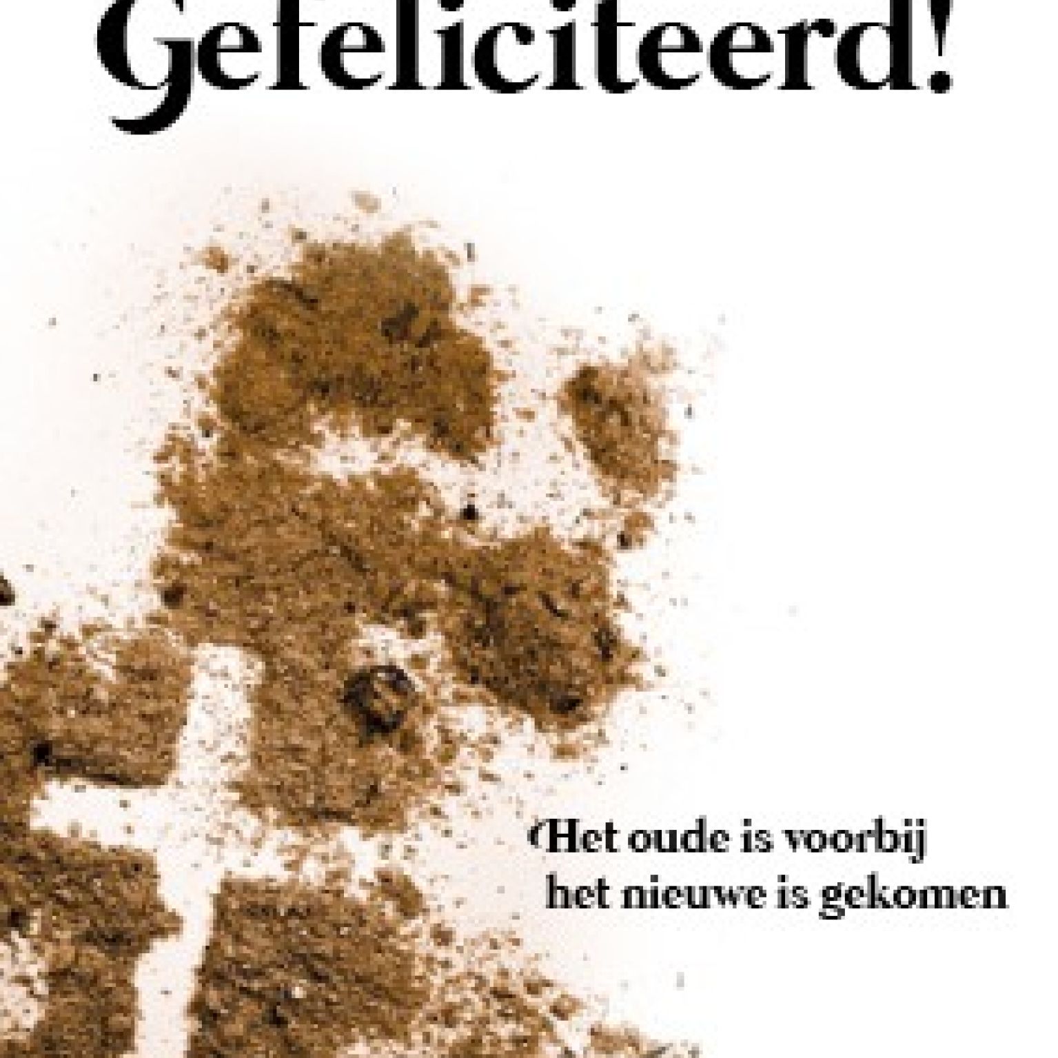 Kaart 'Gefeliciteerd - het oude is voorbij' - 552611 -  Puur 2020 bij MajesticAlly