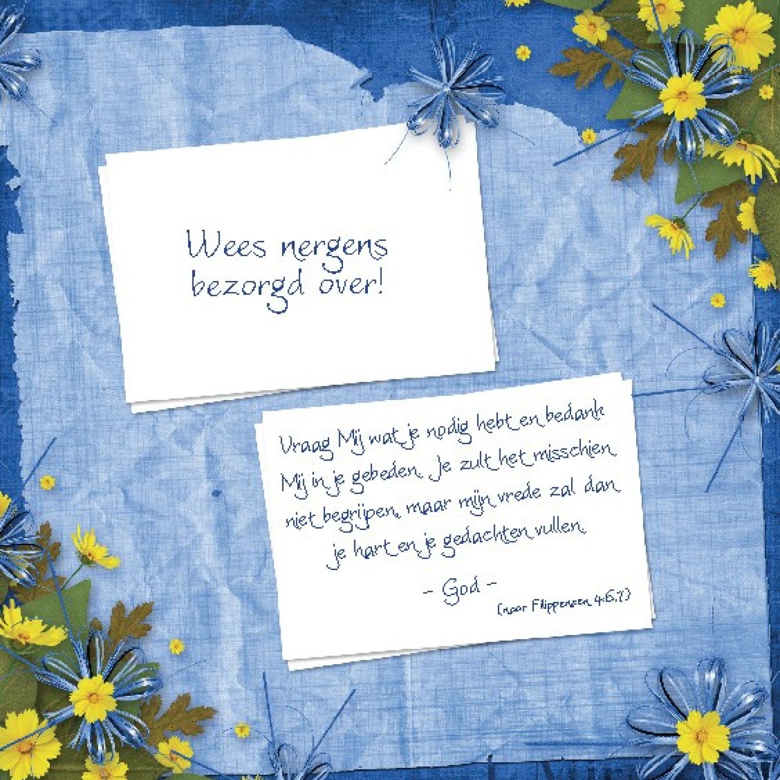 Choice kaartje wees nergens bezorgd over - 42016 -  Minikaartjes - vierkant bij MajesticAlly