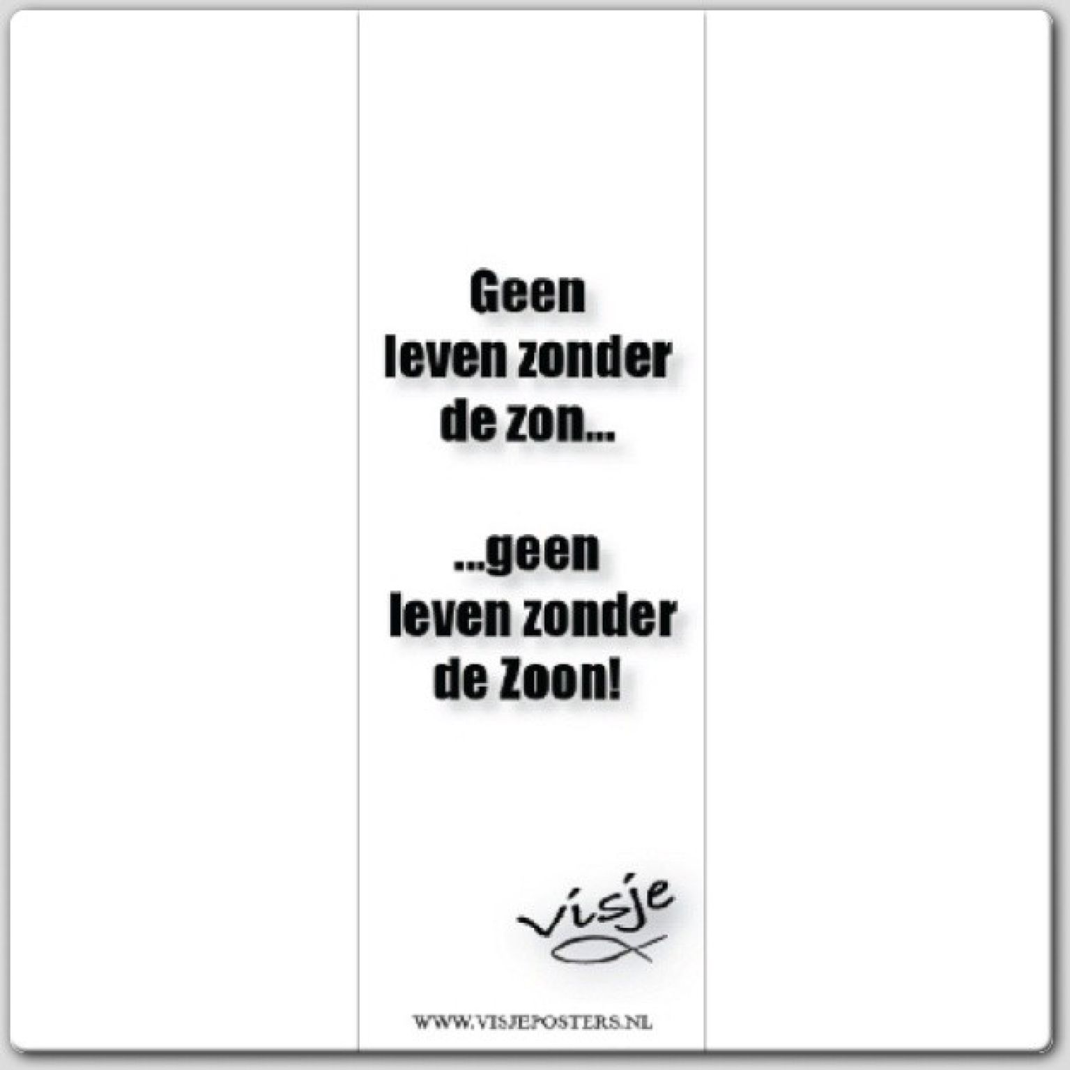 Boekenlegger visje geen leven zonder de - 44879 -  Visje bij MajesticAlly