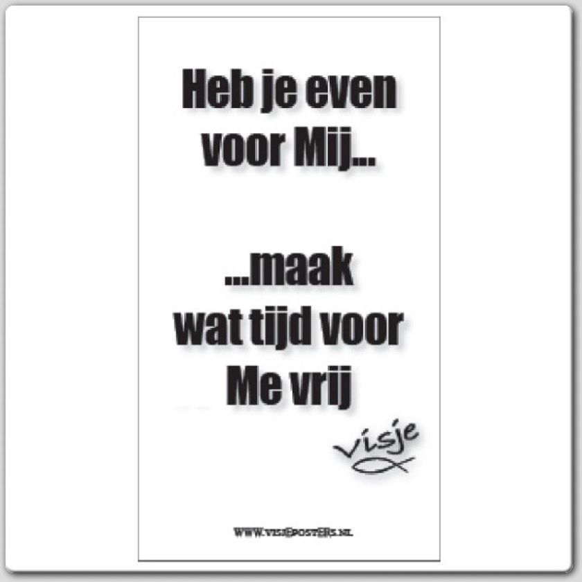 minikaart Visje 'Heb je even voor mij?'