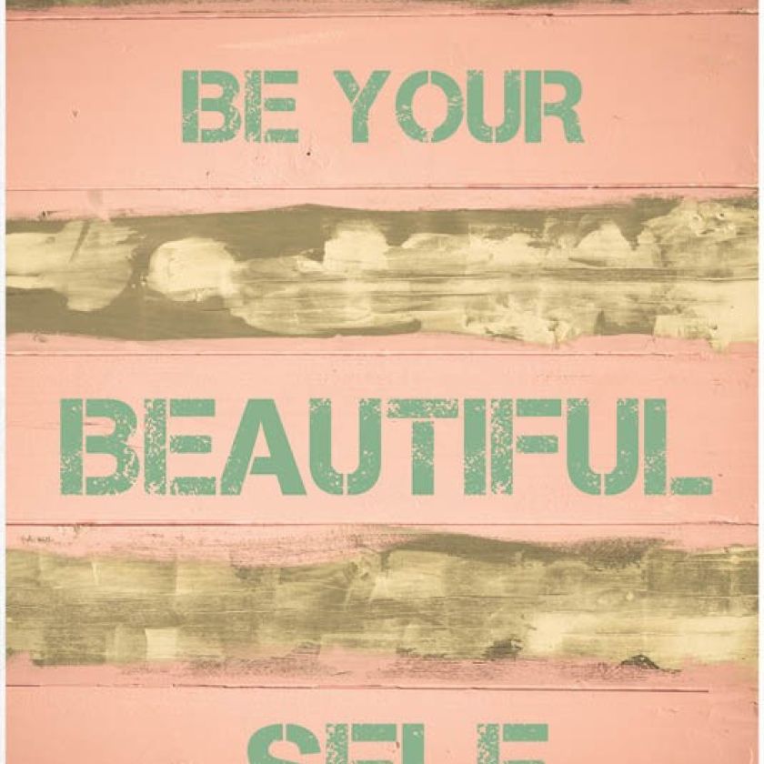 Kaart 'Be your beautiful self' - MA17040 -  Leef!  bij MajesticAlly