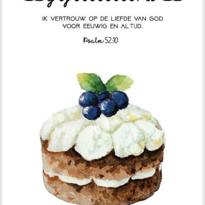 Kaart 'Gefeliciteerd - Psalm 52' - MA31030 -  Bloom bij MajesticAlly