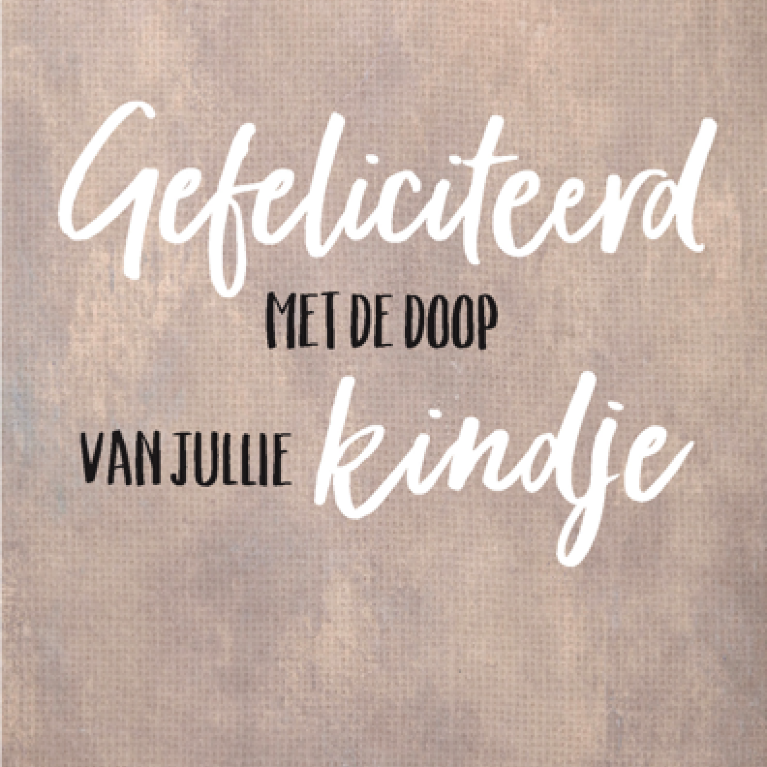 Wenskaart 'Doop kindje' - MA43006 -  Courage bij MajesticAlly