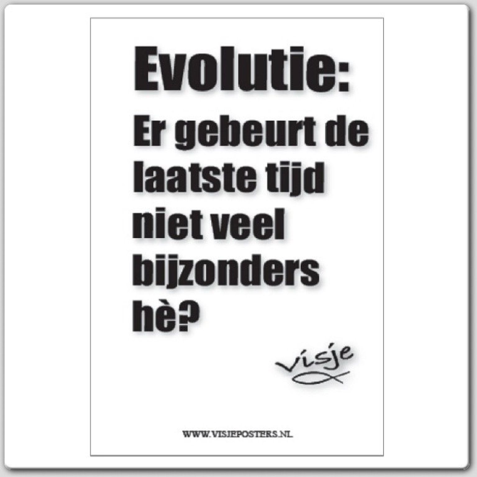 Kaart visje evolutie er gebeurt de - 44073 -  Visje kaarten bij MajesticAlly