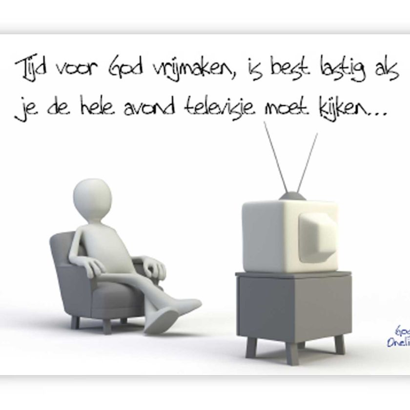 Poster A4 tijd voor God vrijmaken - 46718 -  Wanddeco/posters bij MajesticAlly