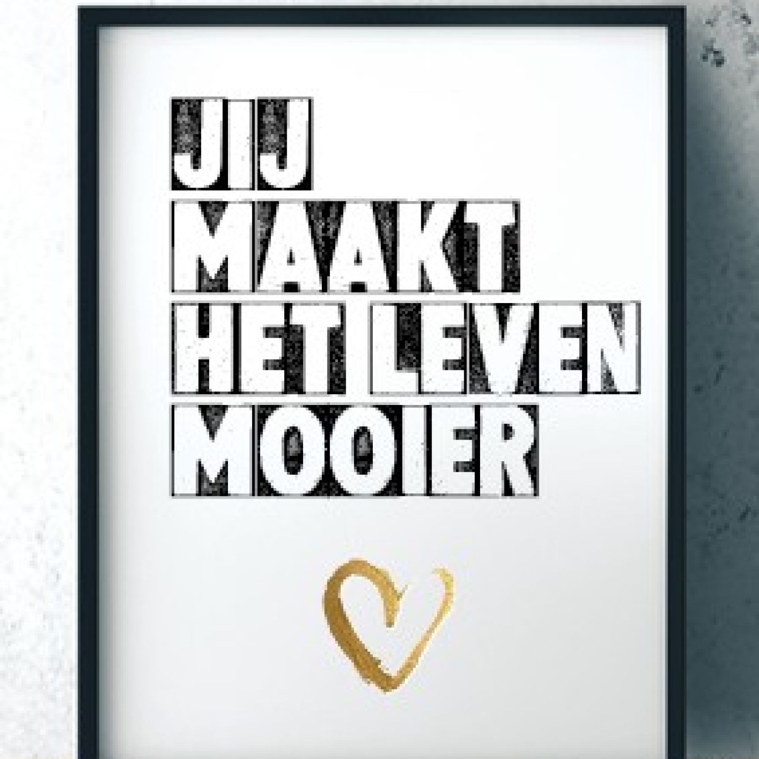 Minikaart 'Jij maakt het leven mooier' - 552632MK -  Minikaartjes