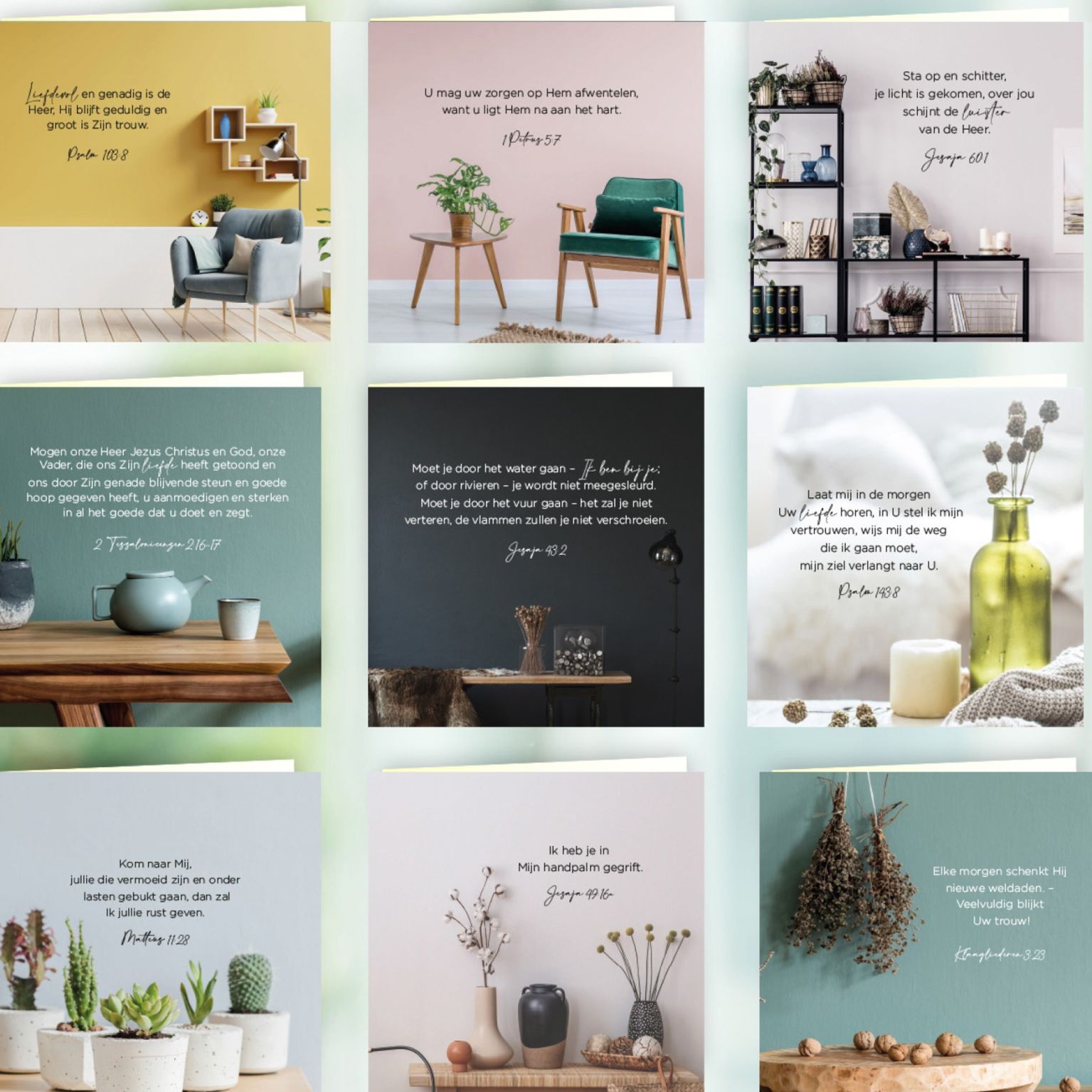 Luxe wenskaartenset (9 stuks) - ma26300 -  Kaarten bij MajesticAlly