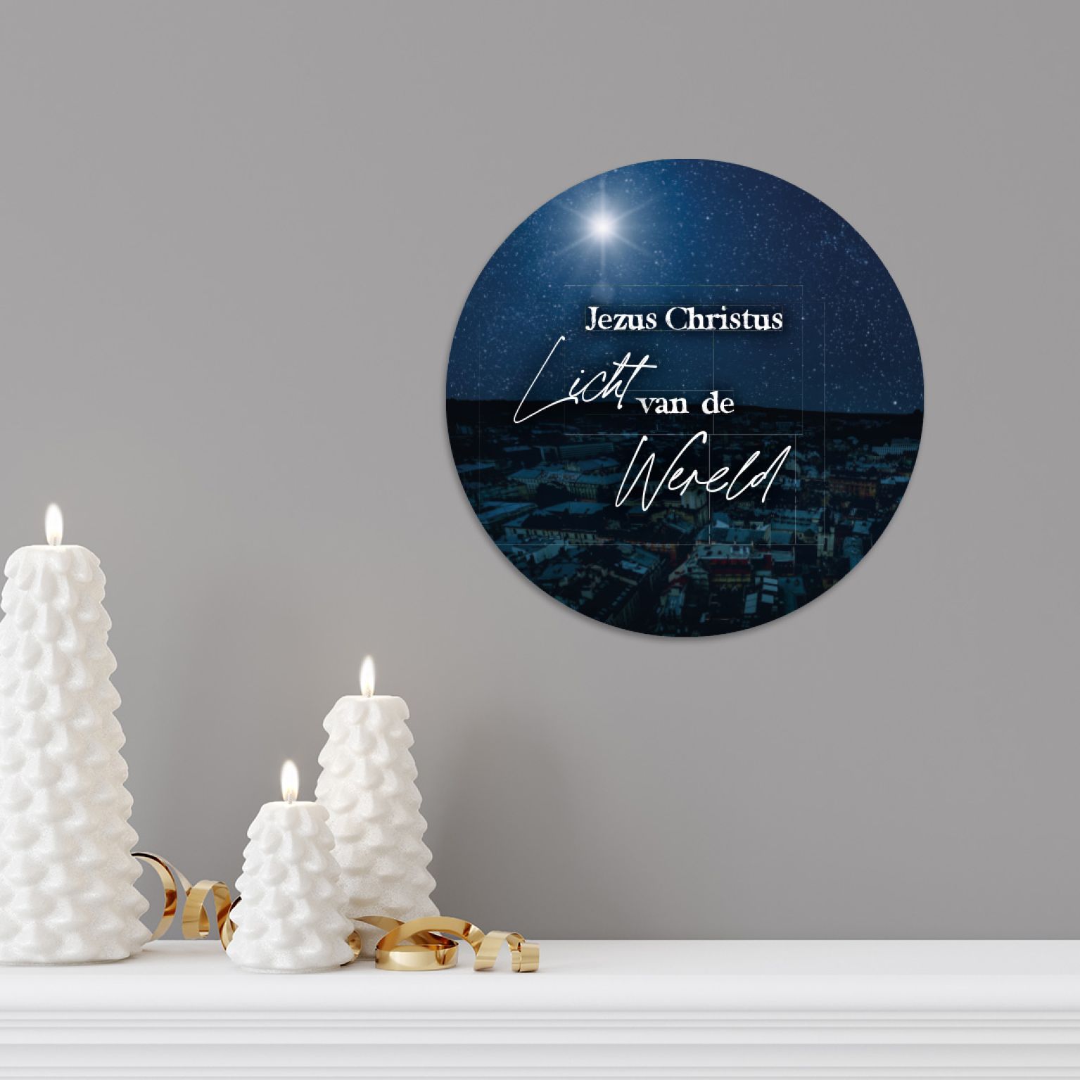 Kerstcirkel 'Jezus Christus, Licht van de wereld'