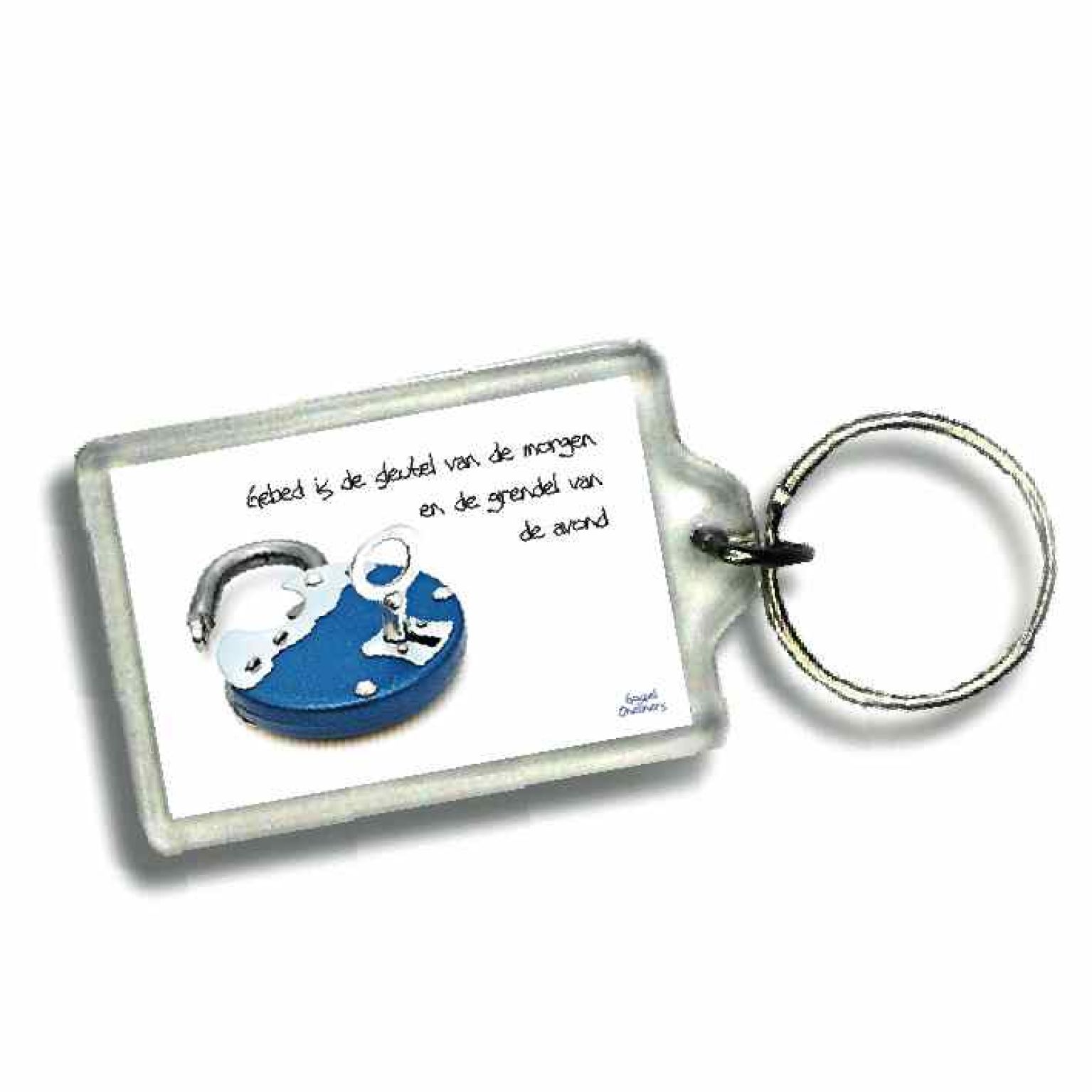 Sleutelhanger gebed is de sleutel van - 46642 -  Gospel Oneliner bij MajesticAlly