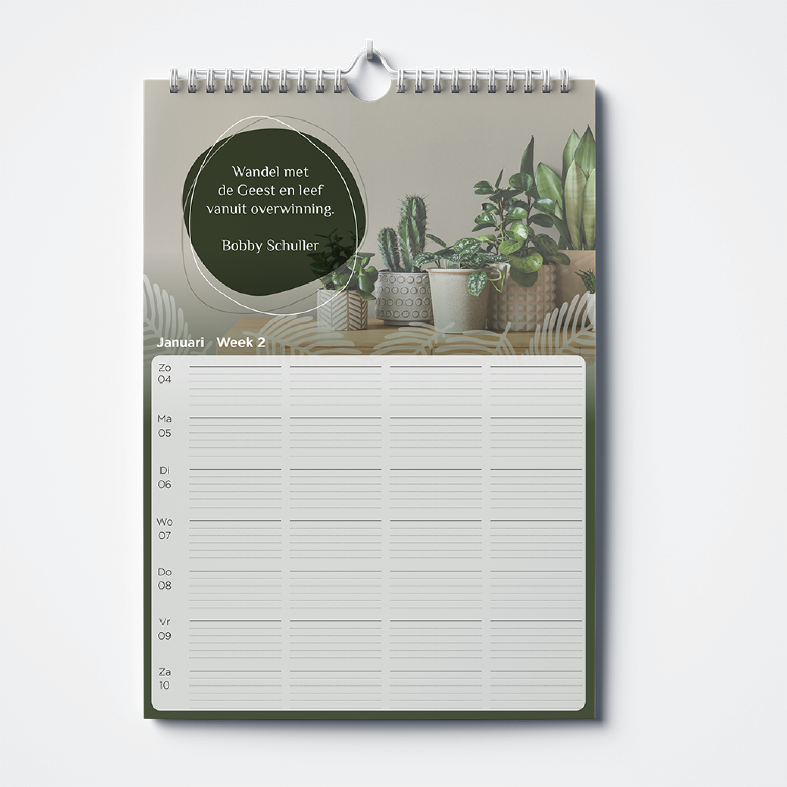 Weekplanner HourofPower 2026 Januari bc51d999