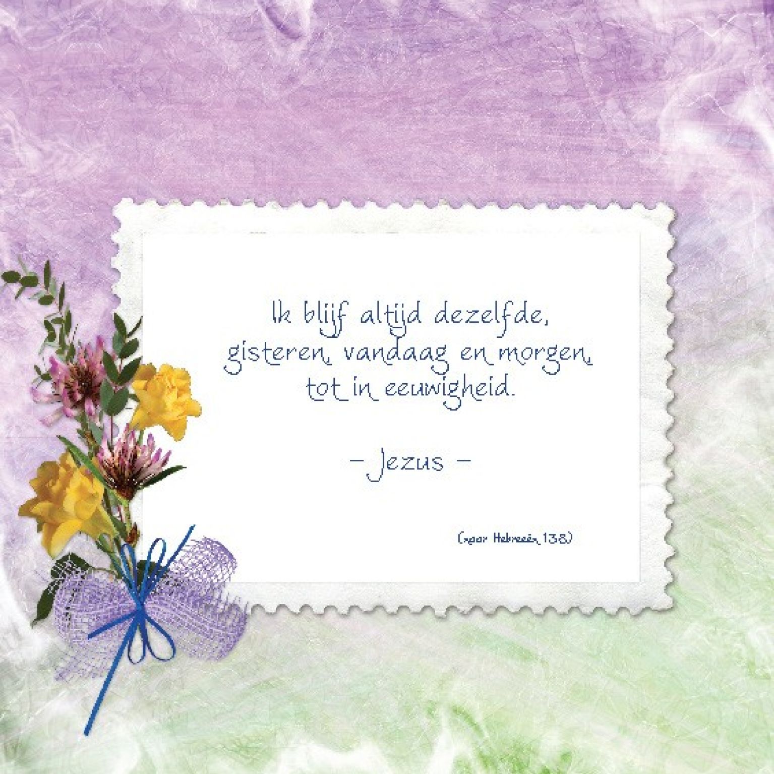 Choice kaartje Ik blijf altijd dezelfde - 42004 -  Minikaartjes - vierkant bij MajesticAlly