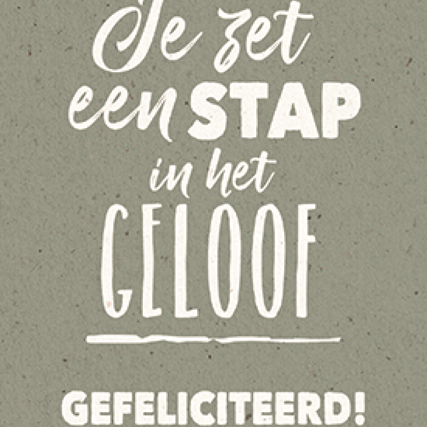 Je zet een stap in het geloof - 552865 -  Kaarten bij MajesticAlly