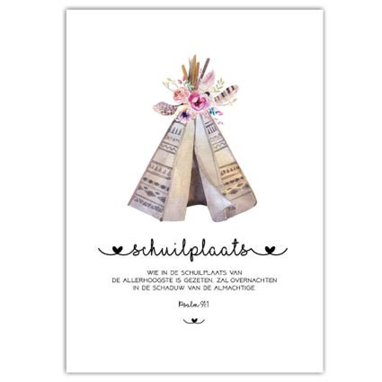 Poster A4  'Schuilplaats' - MA33017 -  Posters A4 bij MajesticAlly