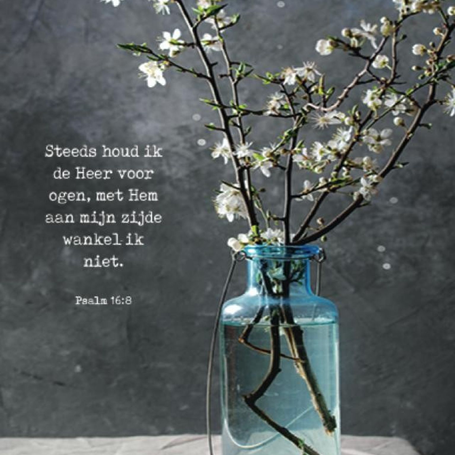 Poster A4 'Steeds houd ik de Heer voor ogen' - MA37105 -  Posters A4 bij MajesticAlly