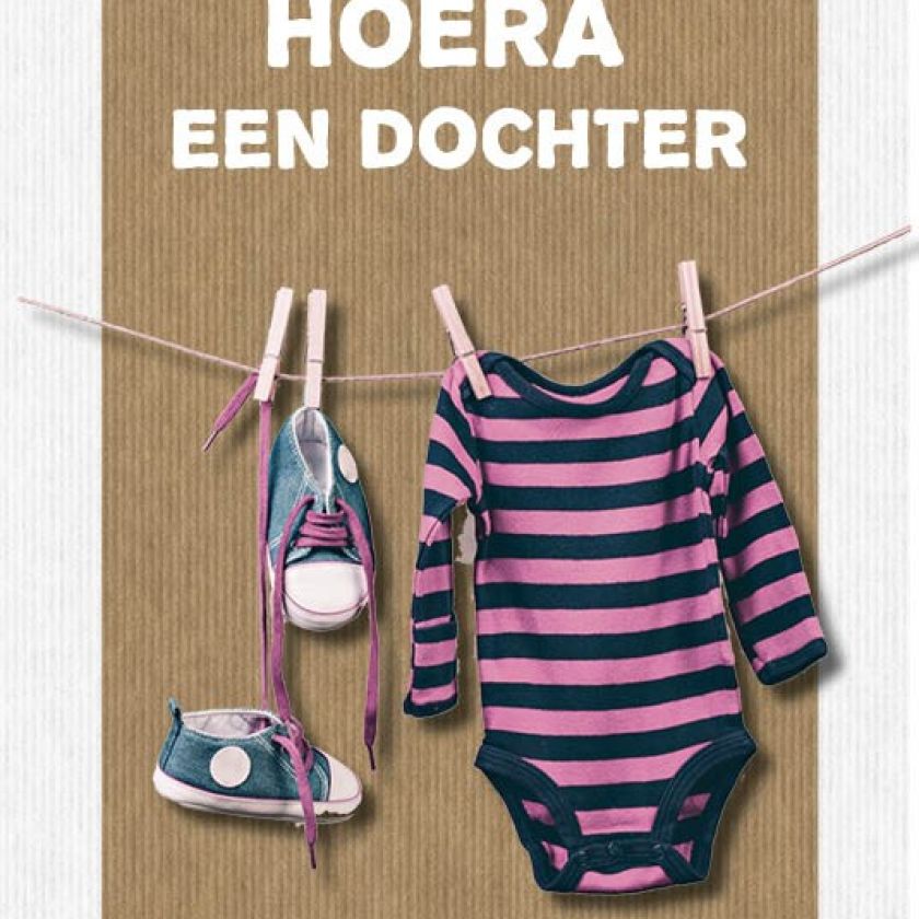 Kaart 'Hoera een dochter' - MA17042 -  Leef!  bij MajesticAlly