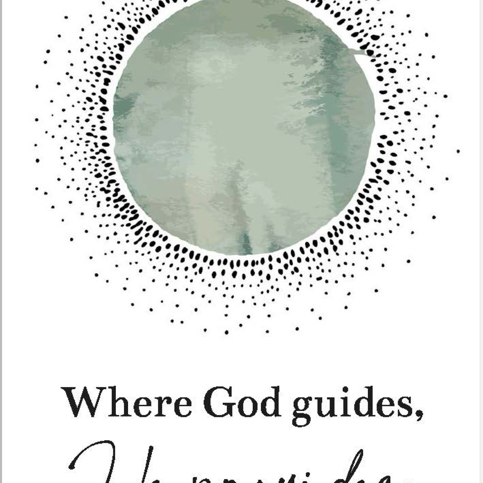 MA55212 Minikaartje 'He provides'