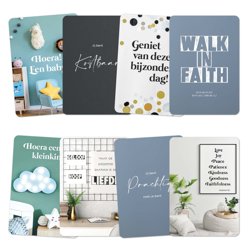 Set minikaartjes 'Serie 4' - 552614MK-S -  Minikaartjes bij MajesticAlly