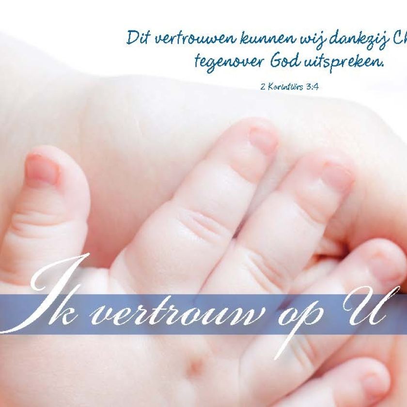 Minikaart ik vertrouw op U - 46220 -  Minikaartjes bij MajesticAlly