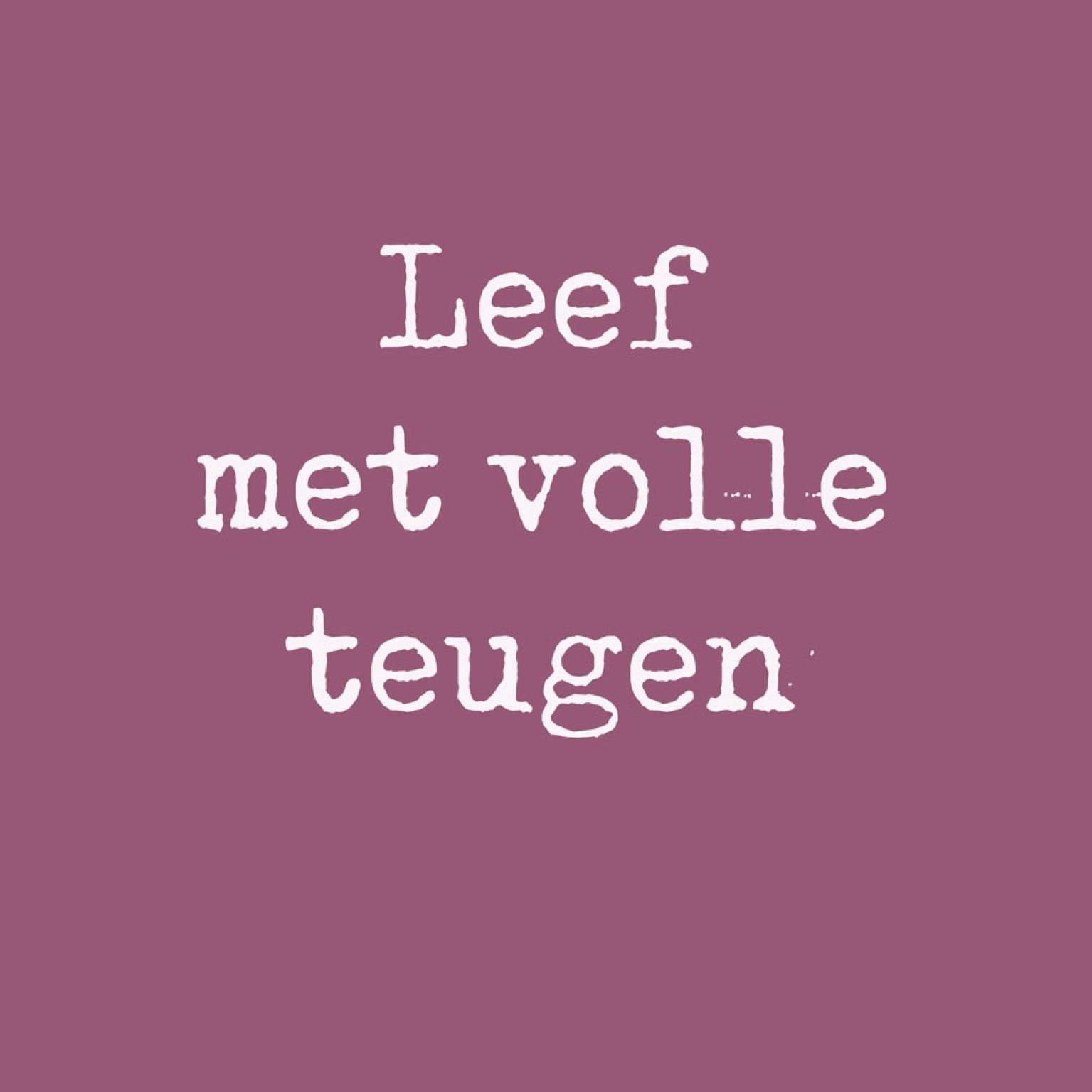Poster A4 'Leef met volle teugen - roze' - MA33529 -  Posters A4 bij MajesticAlly