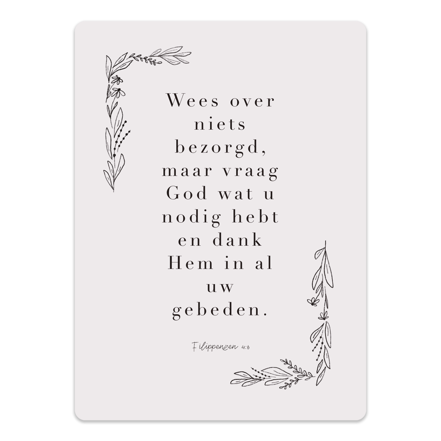 MA58108 Wees over niets bezorgd c55b0791