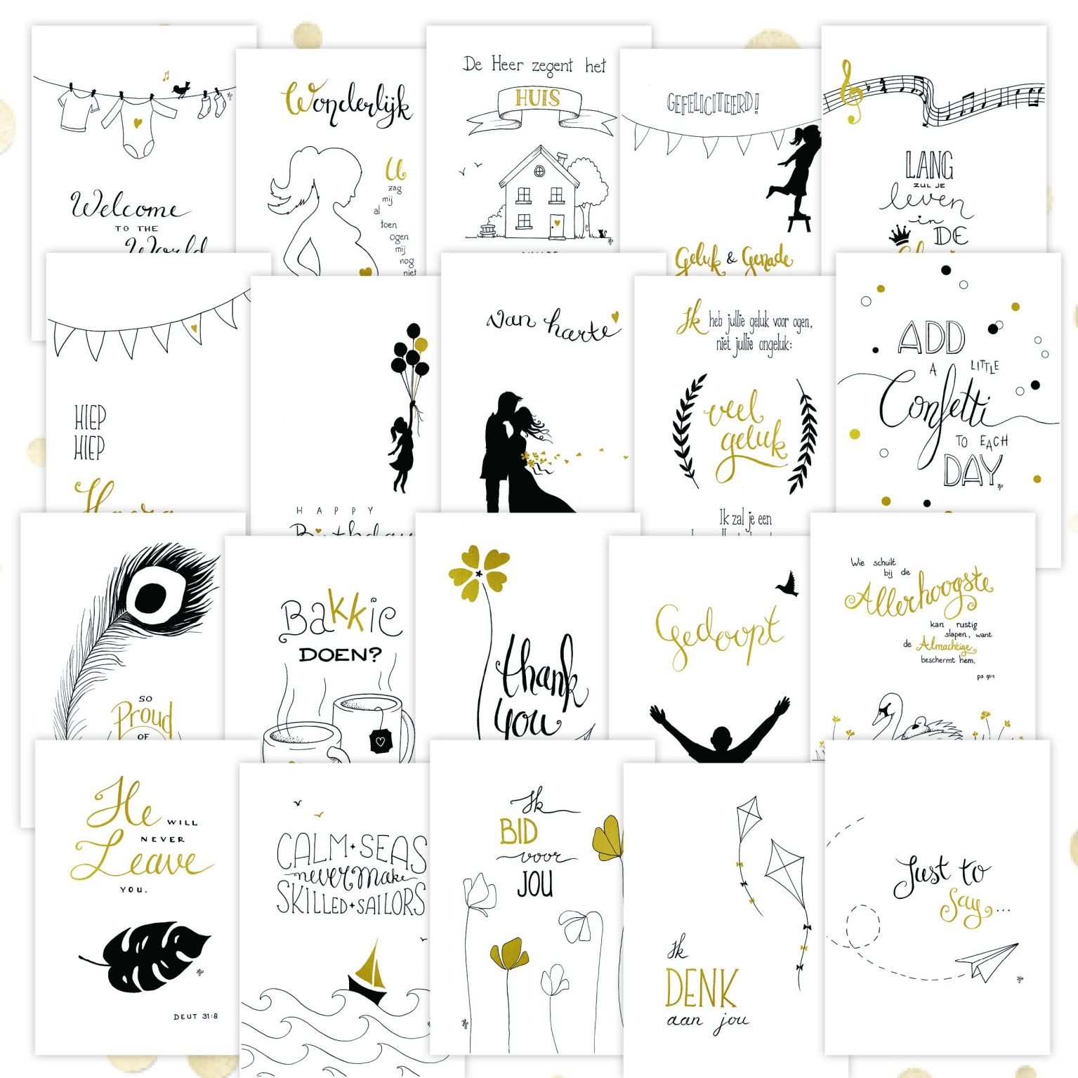 Voordeelpakket - 'Golden Blessings' serie 1 - MA36094 -  Golden Blessings bij MajesticAlly