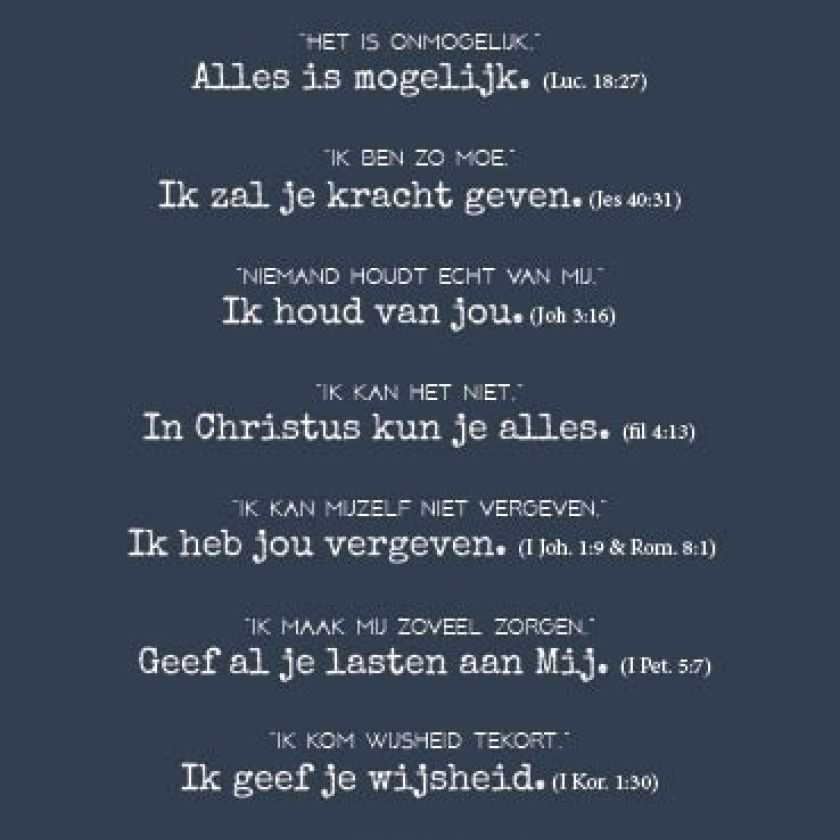 Kaart onze gedachten - MA35014 -  Interieurkaarten bij MajesticAlly