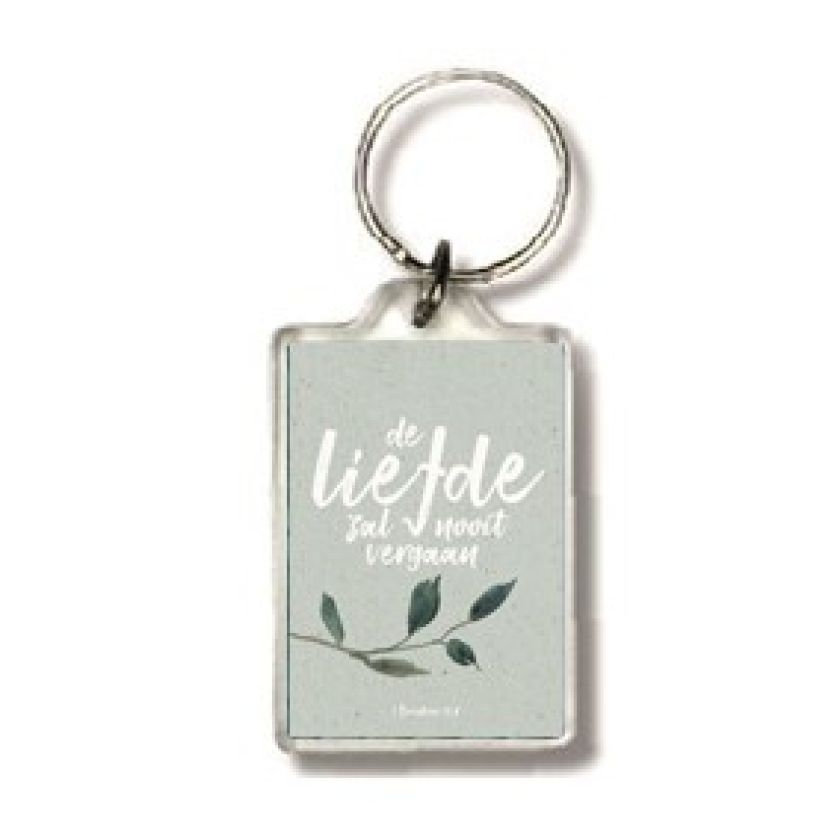 Sleutelhanger De liefde zal nooit vergaan - 552862SL -  Puur / Serenity bij MajesticAlly