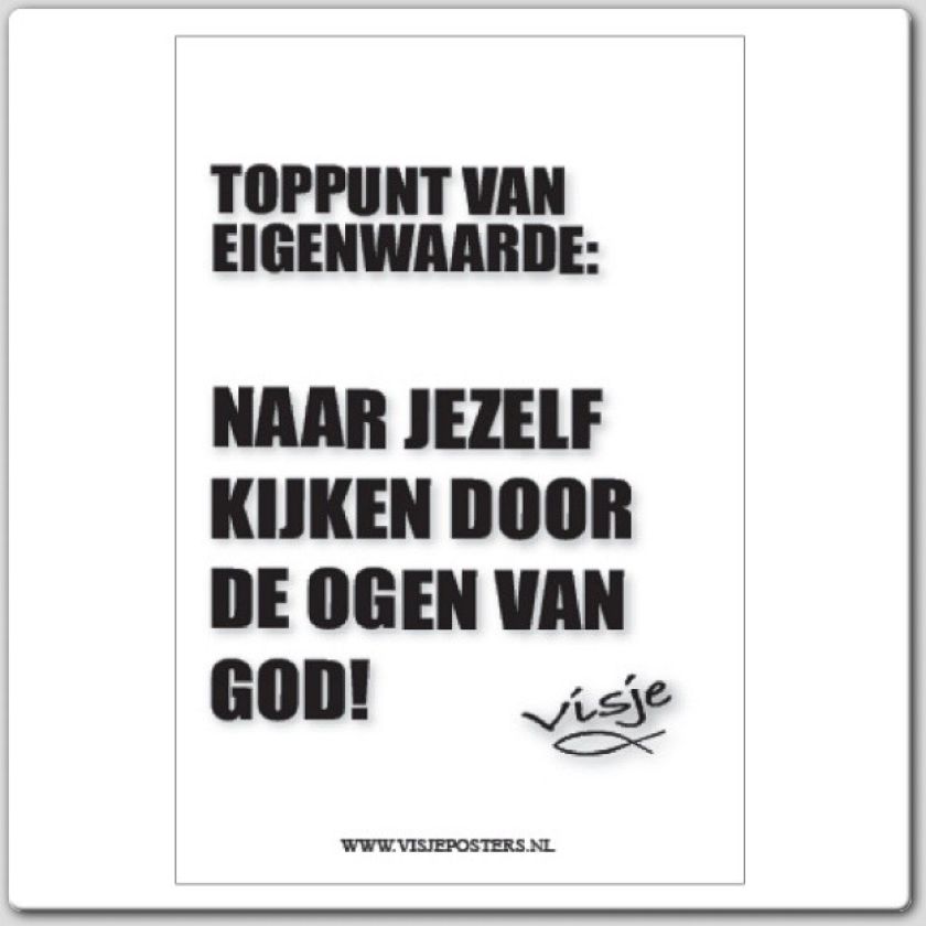 Kaart visje toppunt van eigenwaarde - 44087 -  Visje kaarten bij MajesticAlly